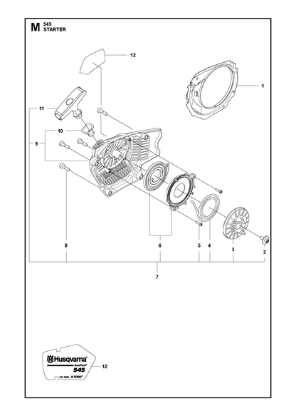 Husqvarna 588415103 onderdelentekening - positie 7