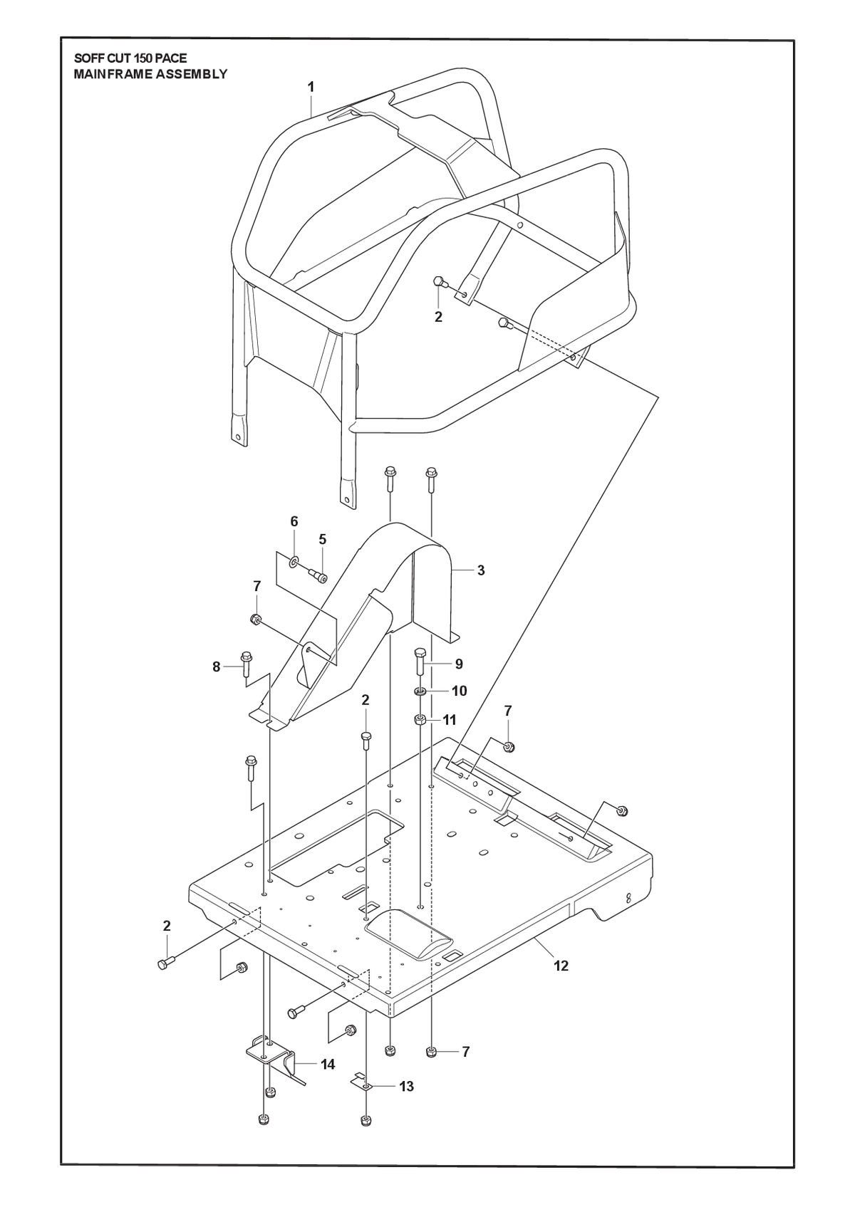 Husqvarna 547543901 onderdelentekening - positie 1