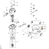 STIHL SE017000810 Tank positie 10 technische tekening