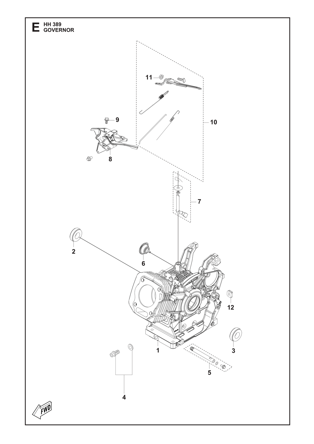 Husqvarna 531146849 onderdelentekening - positie 1