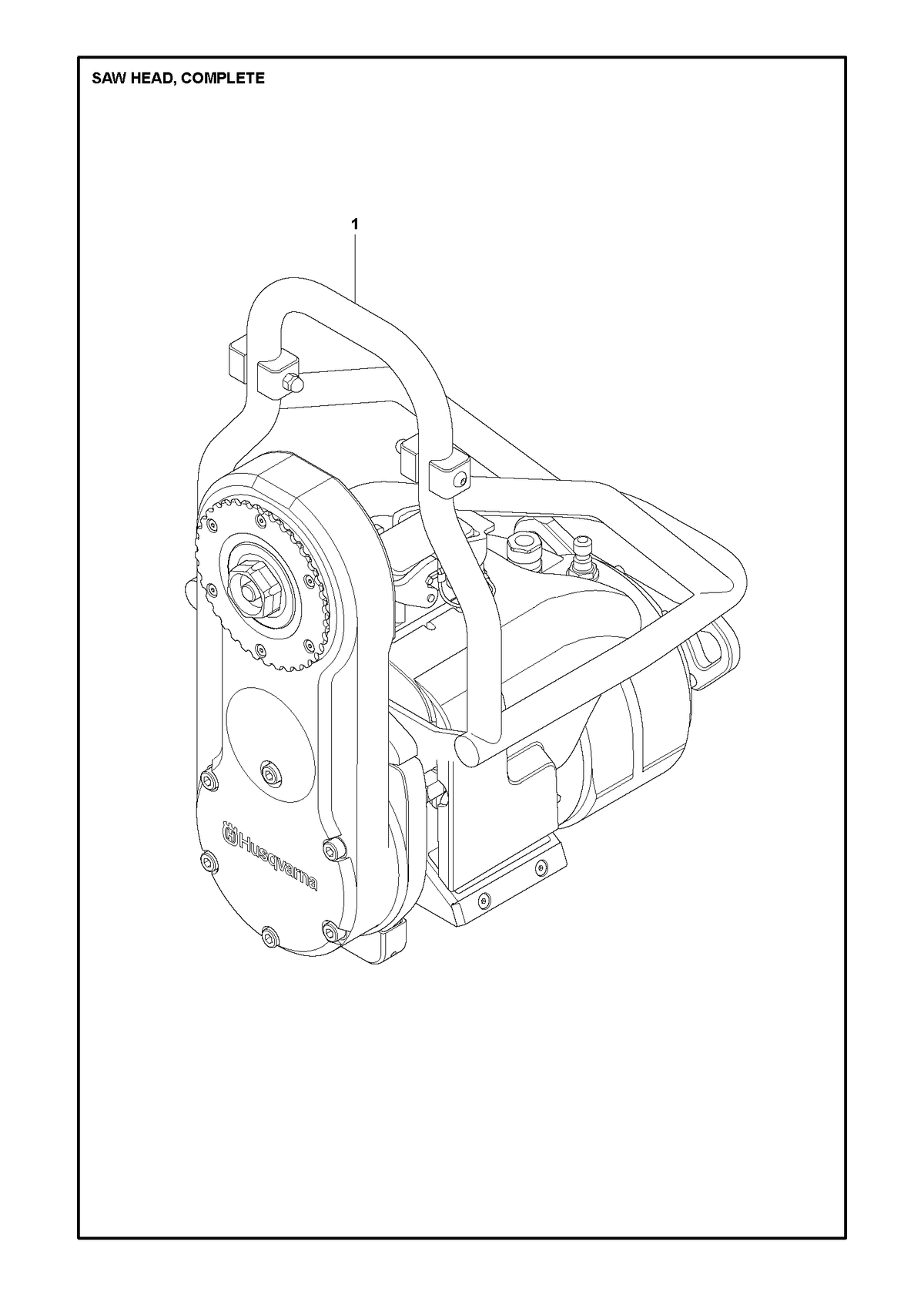 Husqvarna 580662703 onderdelentekening - positie 1