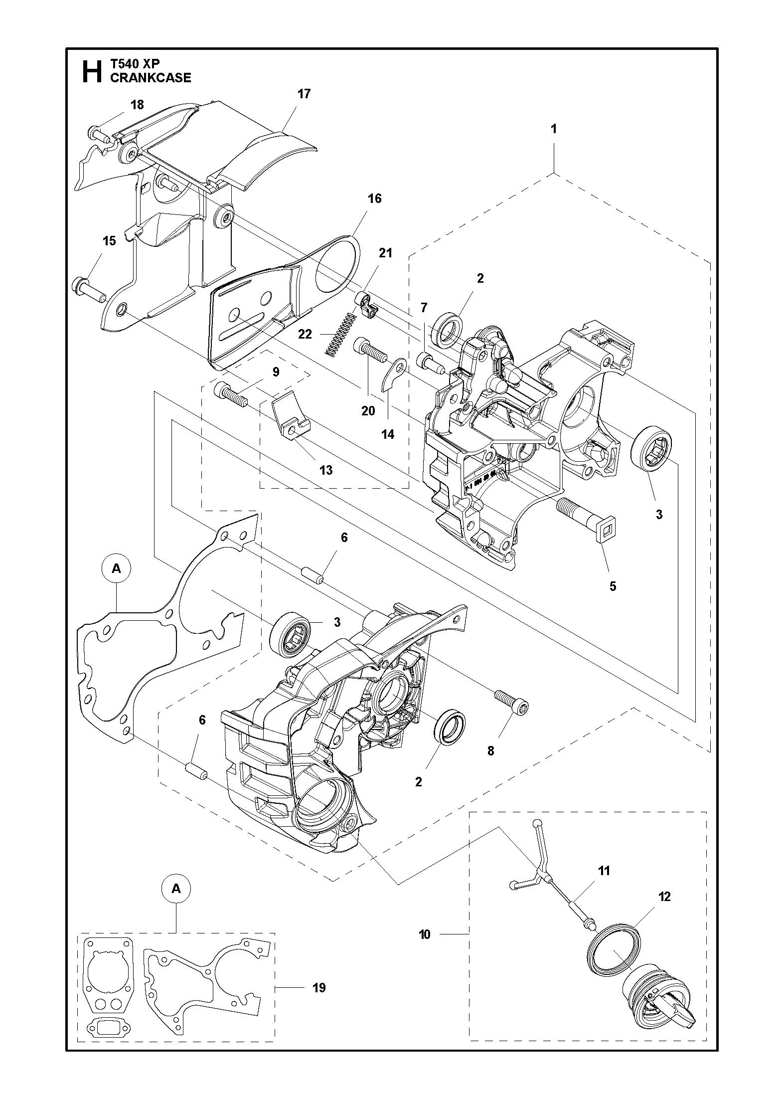 Husqvarna 505394001 onderdelentekening - positie 2
