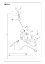 Husqvarna 506656701 onderdelentekening - positie 1