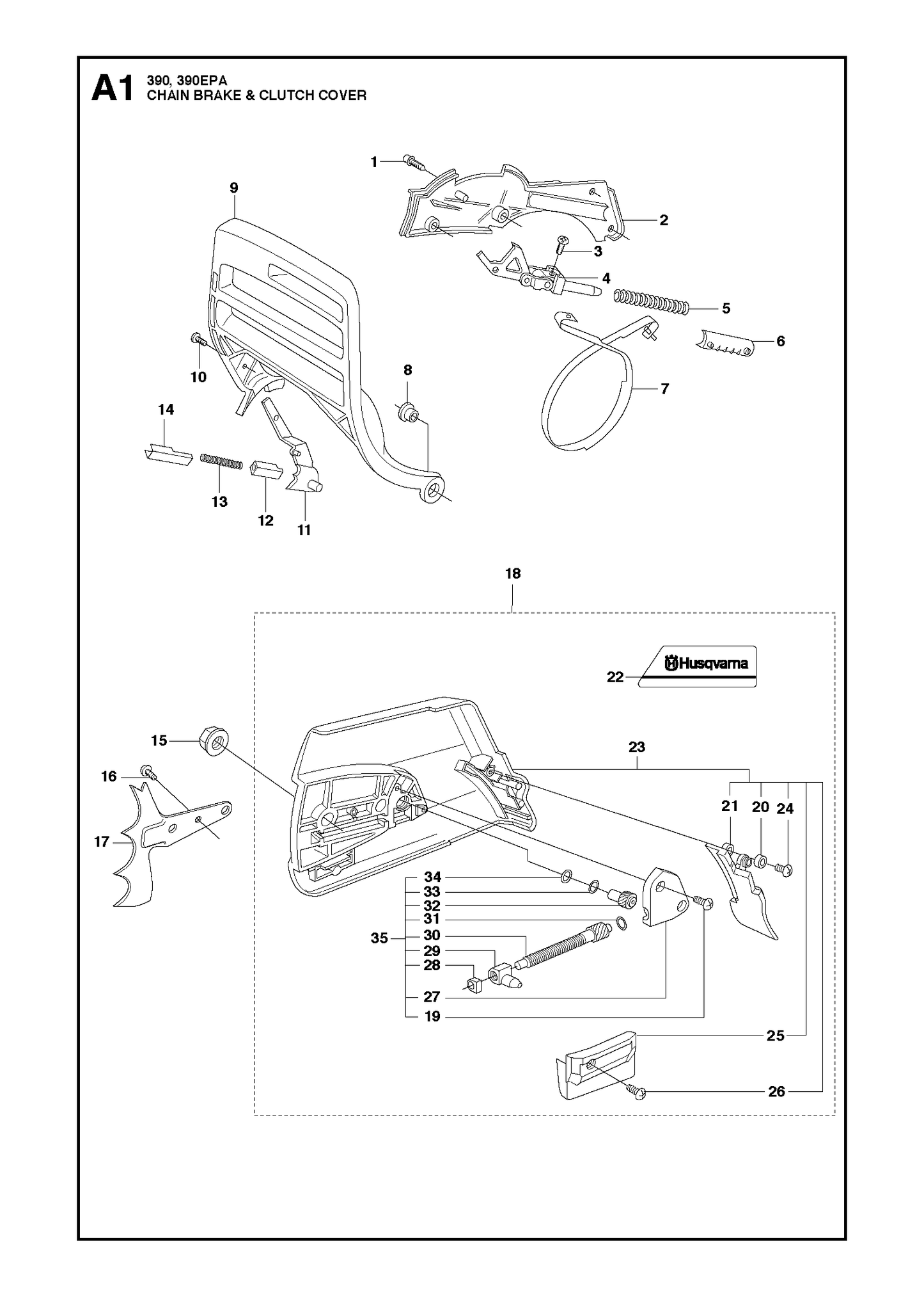 Husqvarna 503792701 onderdelentekening - positie 6