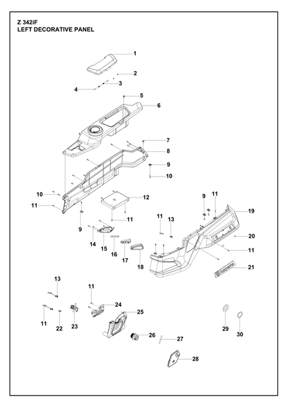 Husqvarna 548474201 onderdelentekening - positie 1