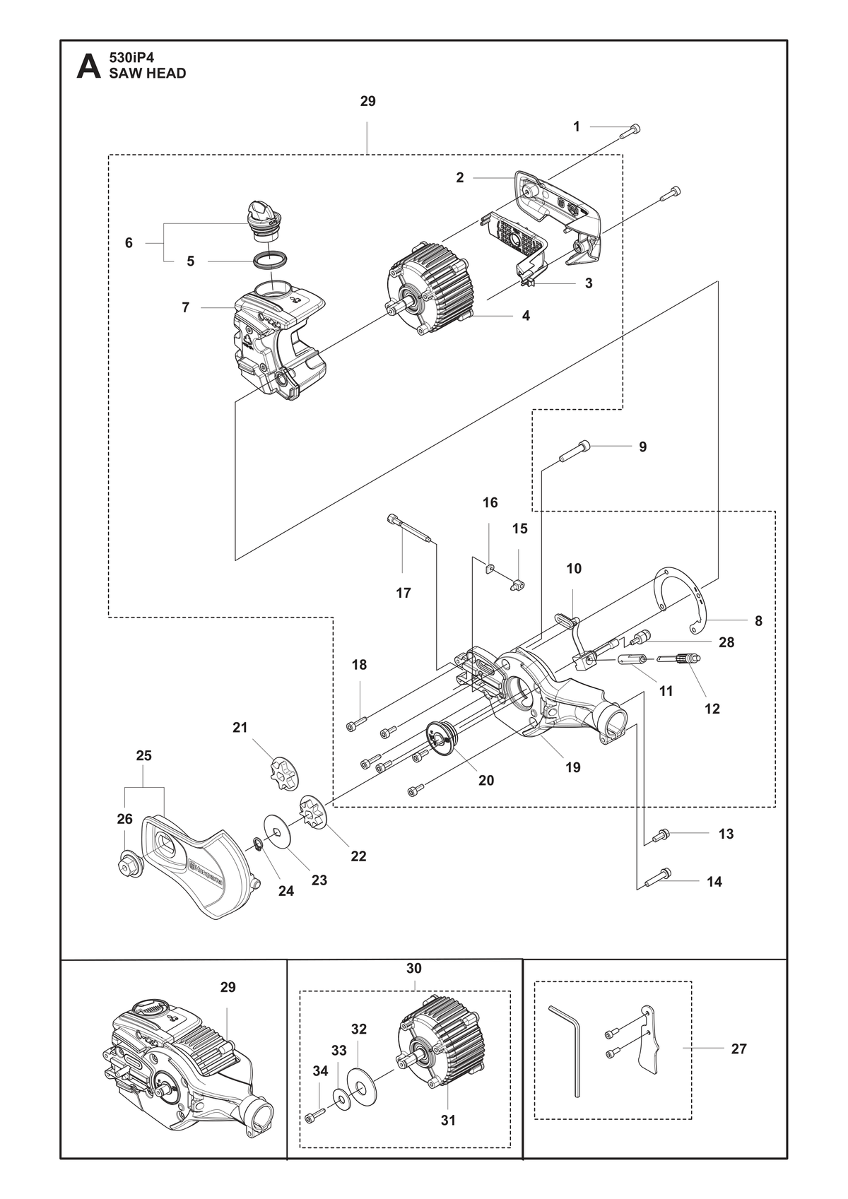 Husqvarna 588698002 onderdelentekening - positie 27