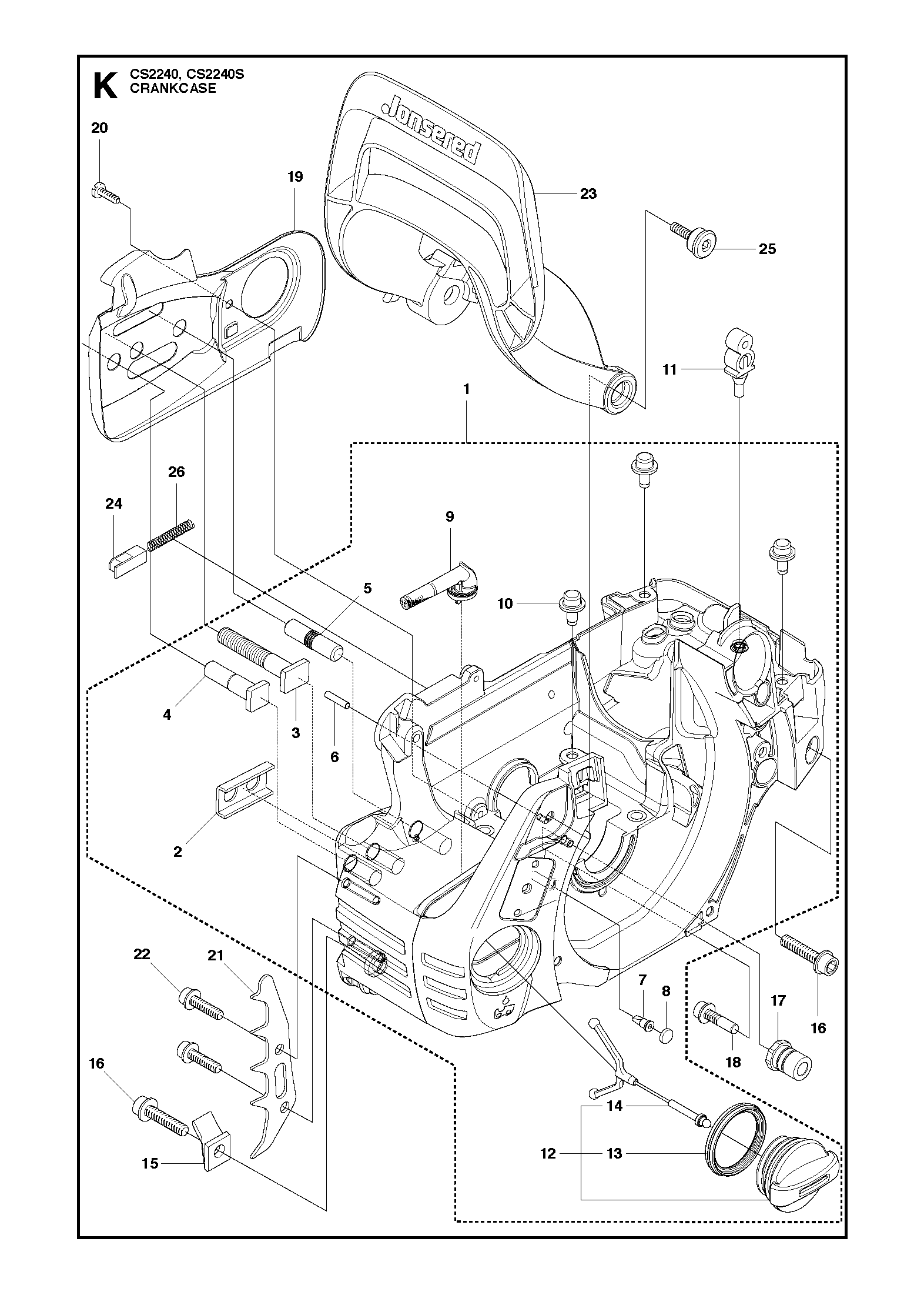 Husqvarna 506492501 onderdelentekening - positie 23