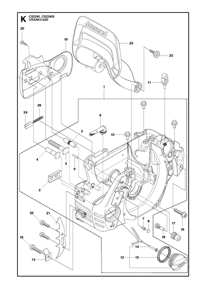 Husqvarna 506492501 onderdelentekening - positie 23