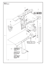 Husqvarna 505441104 onderdelentekening - positie 1