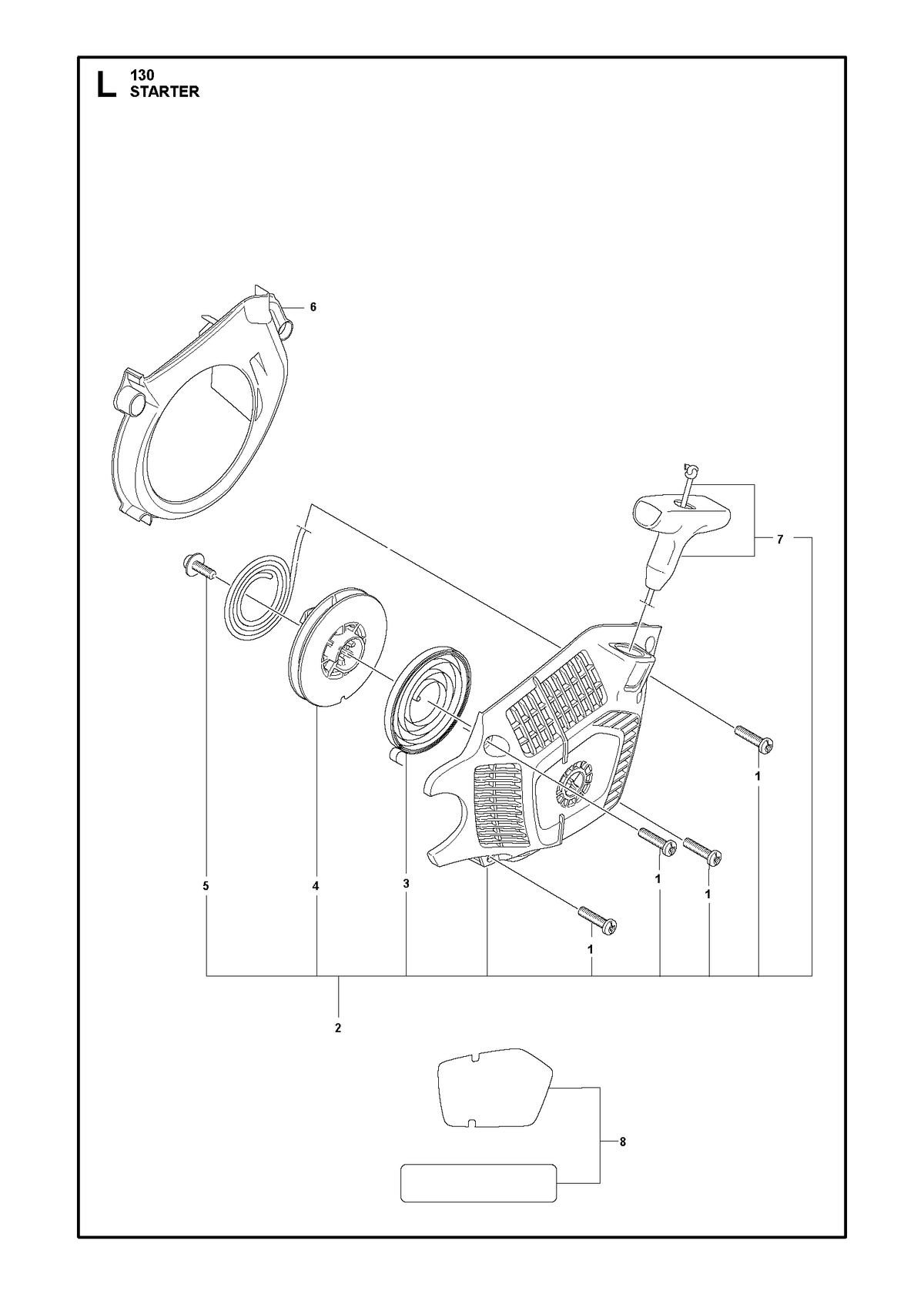 Husqvarna 588970701 onderdelentekening - positie 4