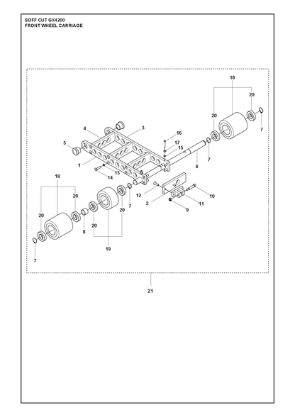 Husqvarna 505730101 onderdelentekening - positie 12