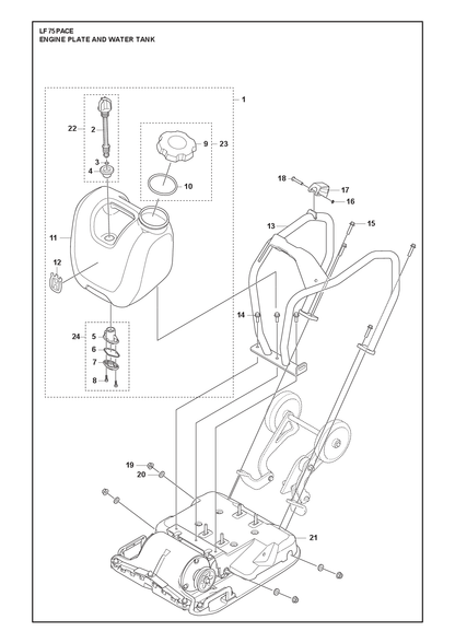 Husqvarna 522941801 onderdelentekening - positie 23