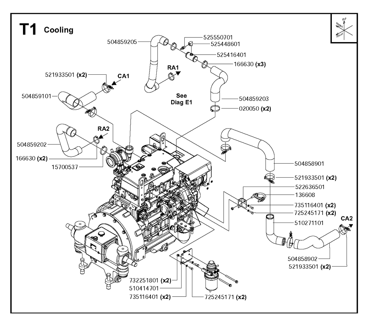 Husqvarna 525416401 onderdelentekening - positie 13
