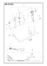 Husqvarna 502232303 onderdelentekening - positie 1