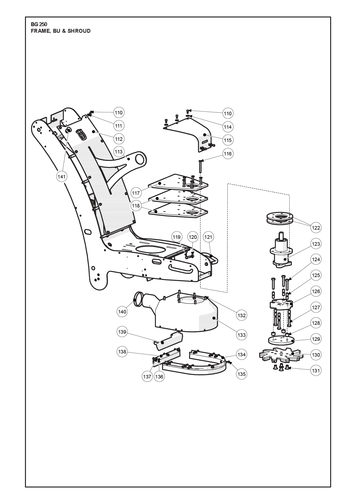 Husqvarna 505451401 onderdelentekening - positie 119