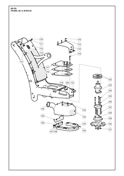 Husqvarna 505451401 onderdelentekening - positie 119
