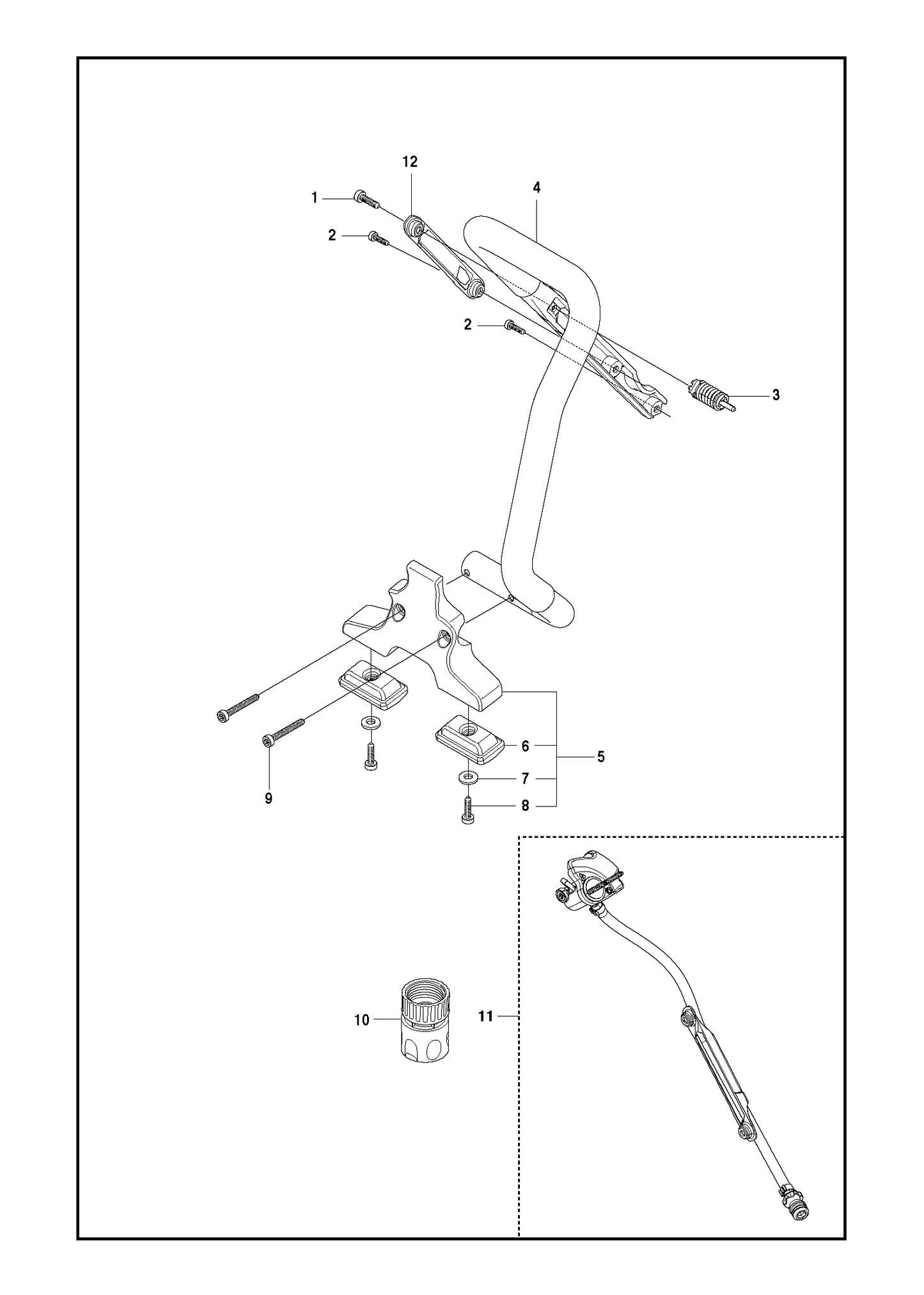 Husqvarna 503215420 onderdelentekening - positie 2