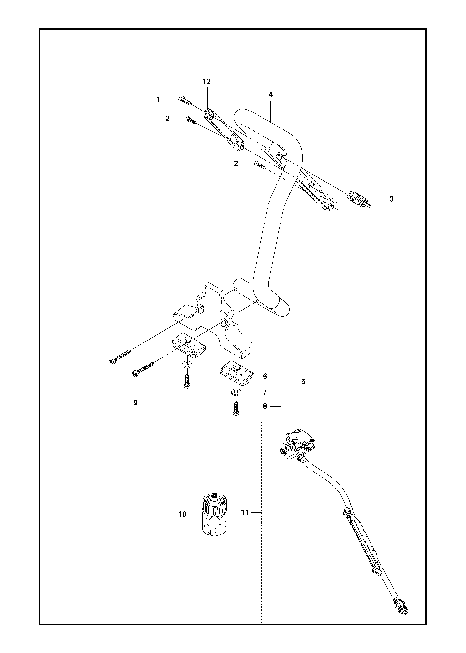 Husqvarna 503215420 onderdelentekening - positie 2