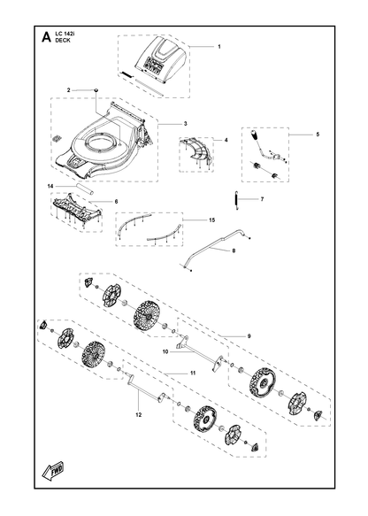 Husqvarna 531147187 onderdelentekening - positie 10