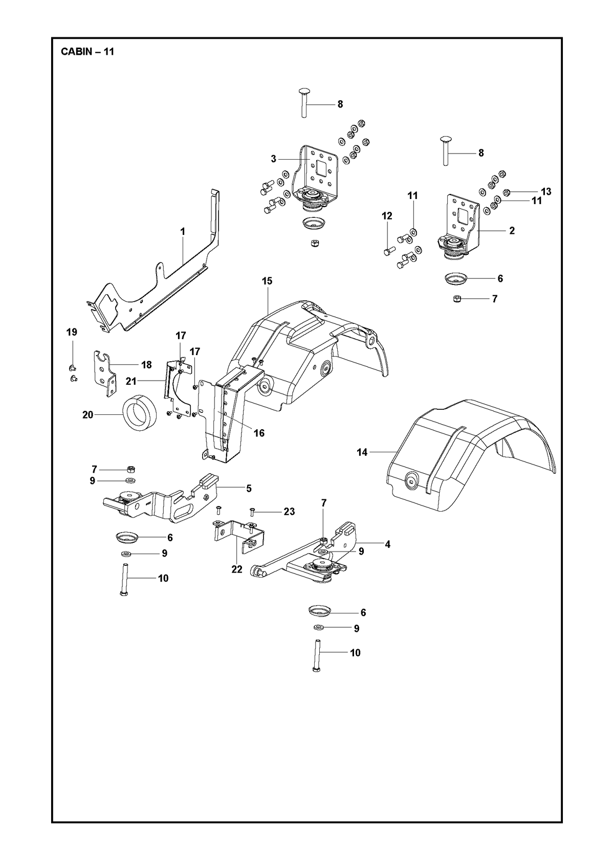 Husqvarna 581984901 onderdelentekening - positie 14