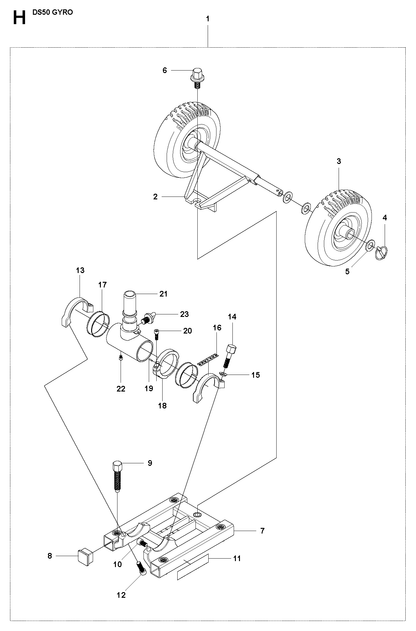Husqvarna 504909108 onderdelentekening - positie 19