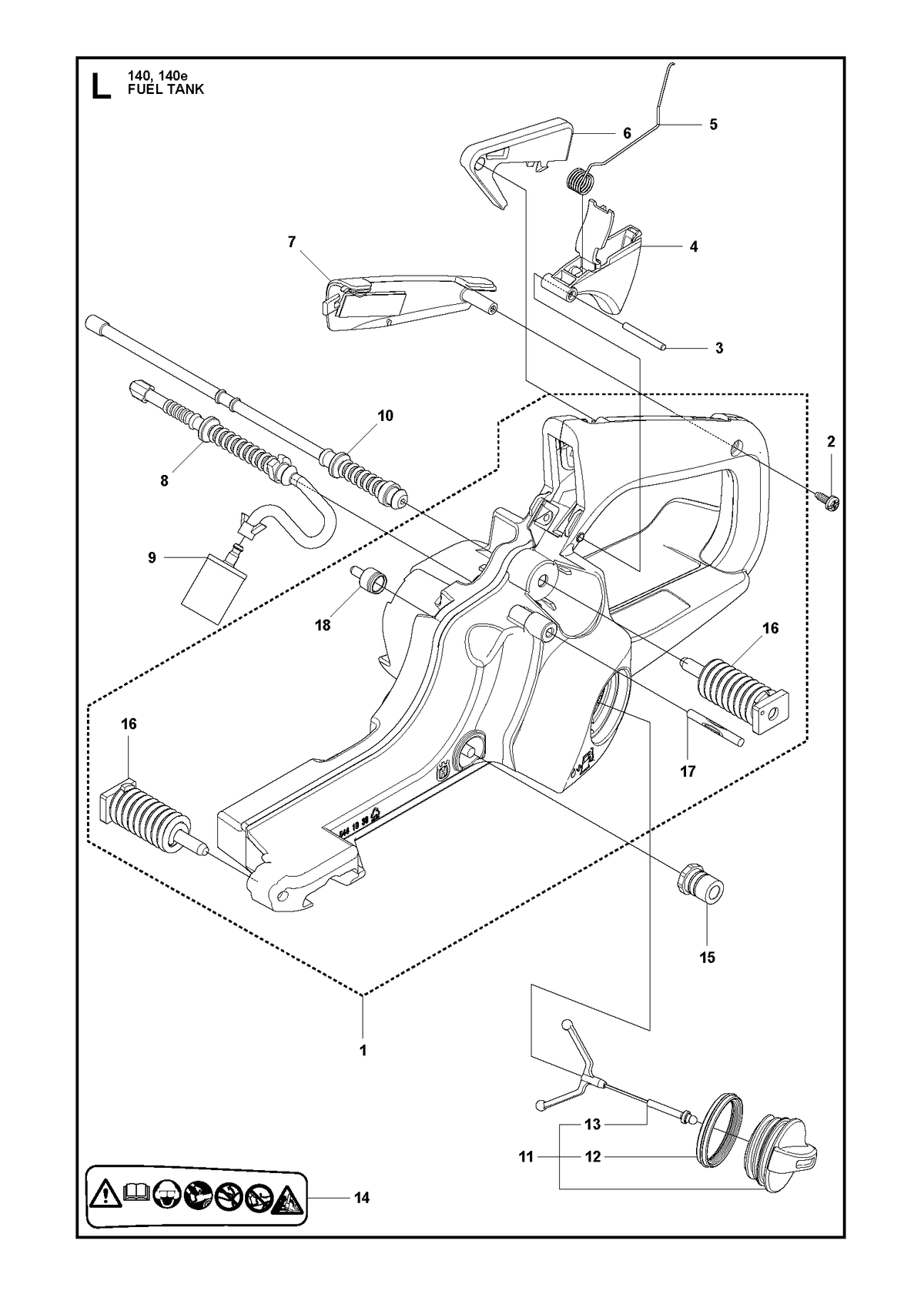 Husqvarna 544129701 onderdelentekening - positie 10