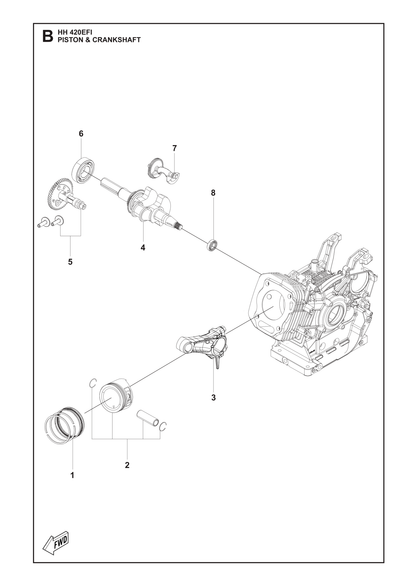Husqvarna 531146930 onderdelentekening - positie 2
