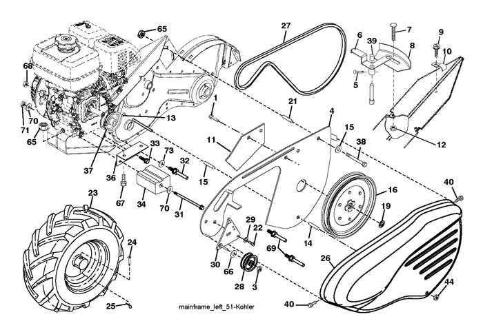 Husqvarna 874770508 onderdelentekening - positie 22