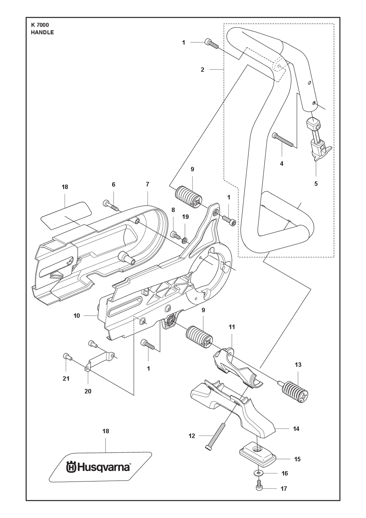 Husqvarna 586426101 onderdelentekening - positie 11