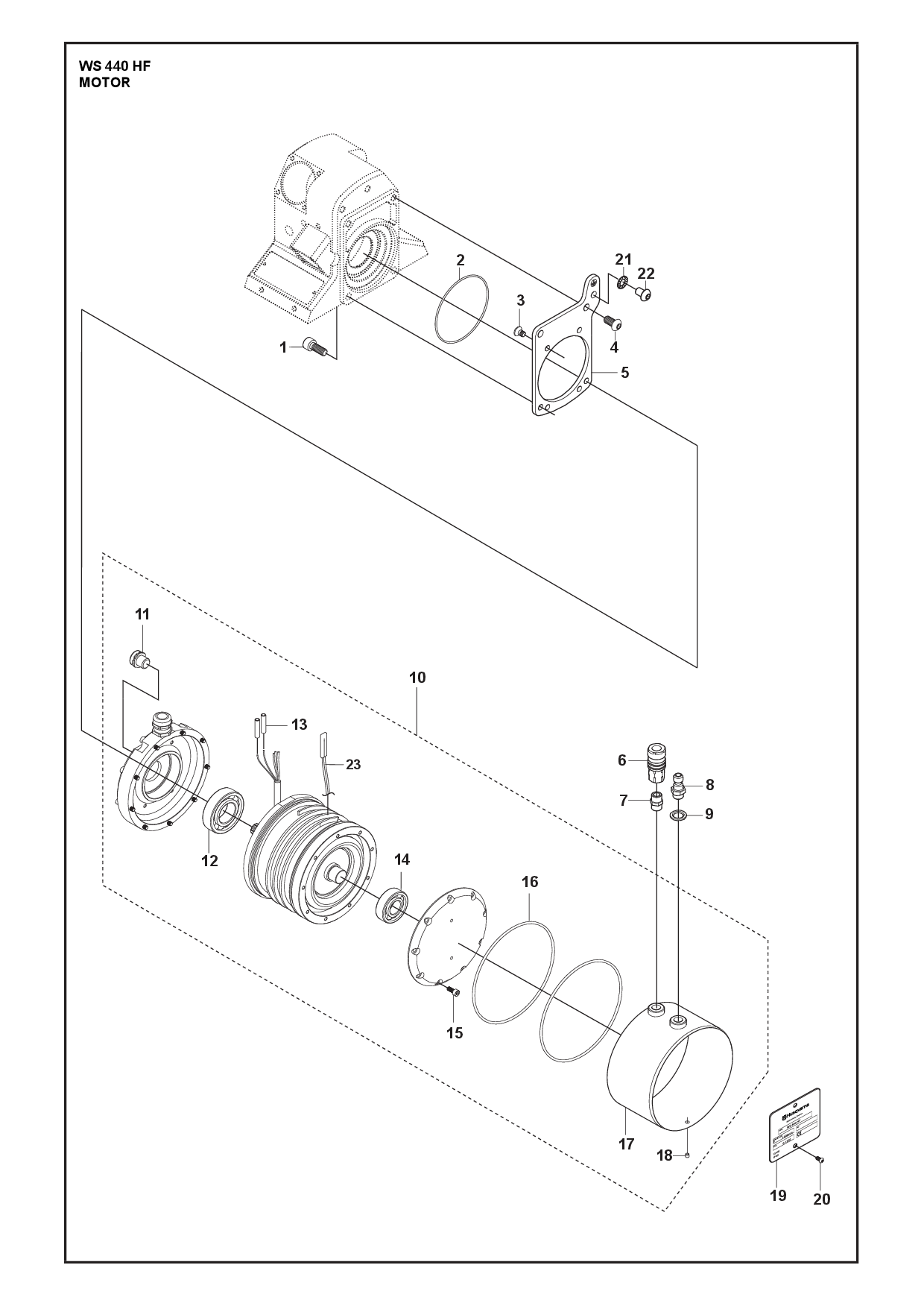 Husqvarna 505538001 onderdelentekening - positie 8