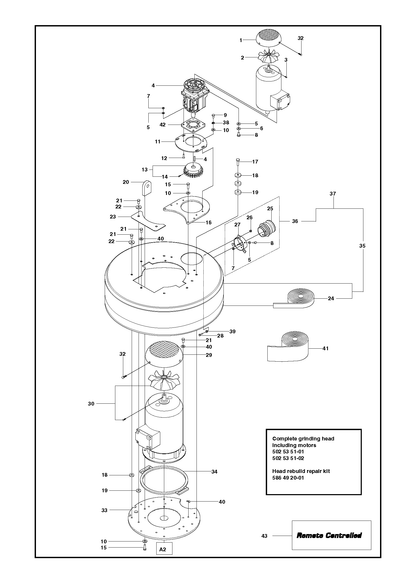 Husqvarna 502537601 onderdelentekening - positie 33