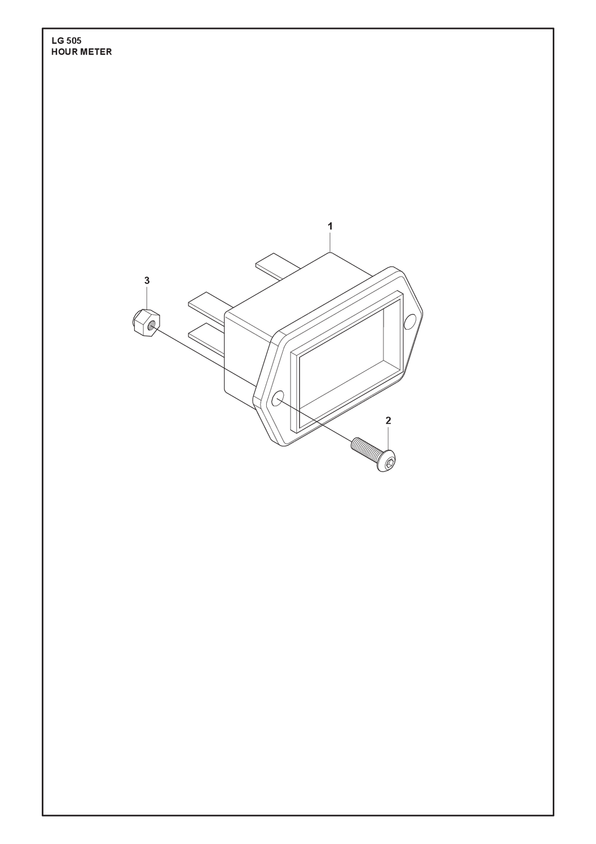 Husqvarna 594827101 onderdelentekening - positie 1