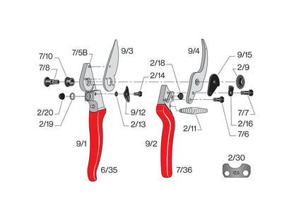 Felco 9 Linkshandige Snoeischaar - keizers.nu