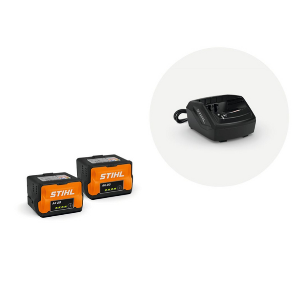 STIHL Starterset Plus - 2x AK 20 Accu en 1x AL 101 Standaardlader