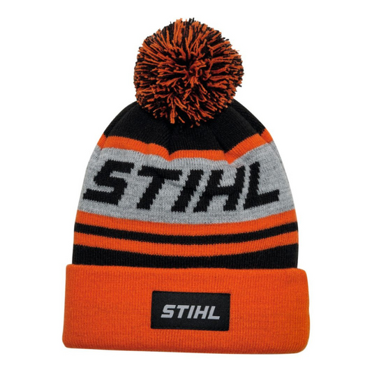 Stihl Muts Pompon 24 Kids - Oranje/Zwart/Grijs