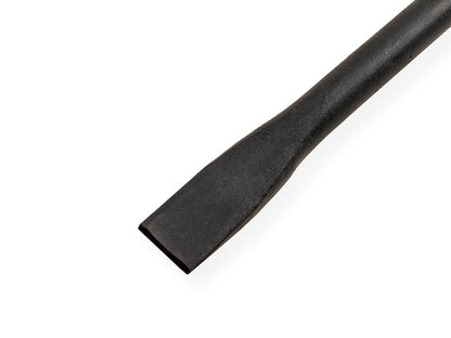 Stootijzer 130 cm geheel rond platte beitel en knop