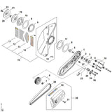 STIHL TA017008102 Beschermer Ø 350 mm positie 10 technische tekening