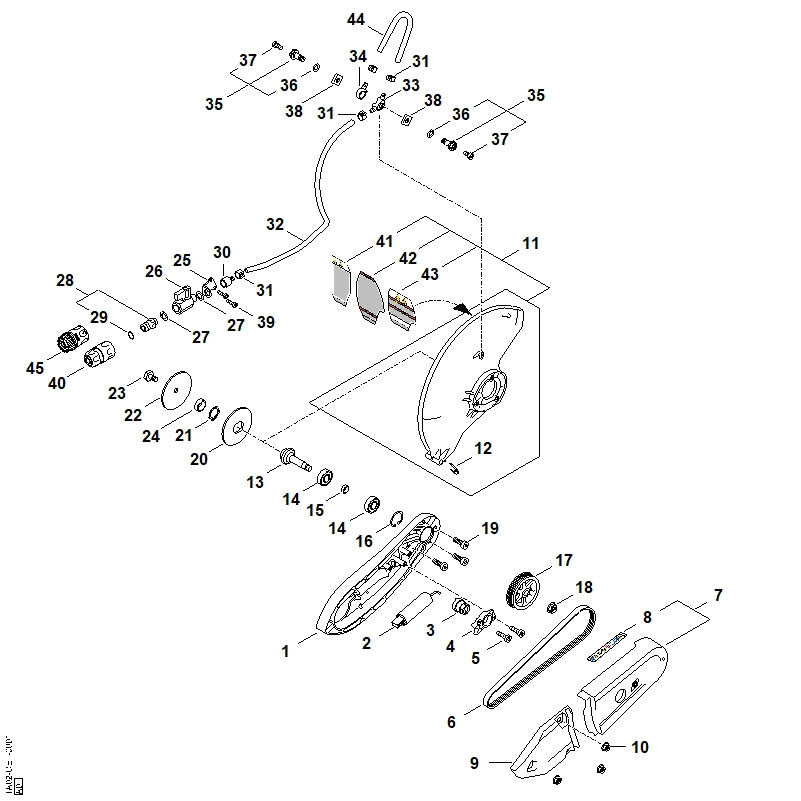 STIHL 9490-000-7941 V-snaar5PJ 660 positie 6 technische tekening