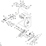 STIHL TA026778200 Nippel positie 33 technische tekening