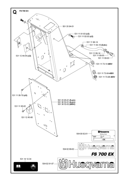 Husqvarna 504029107 onderdelentekening - positie 21