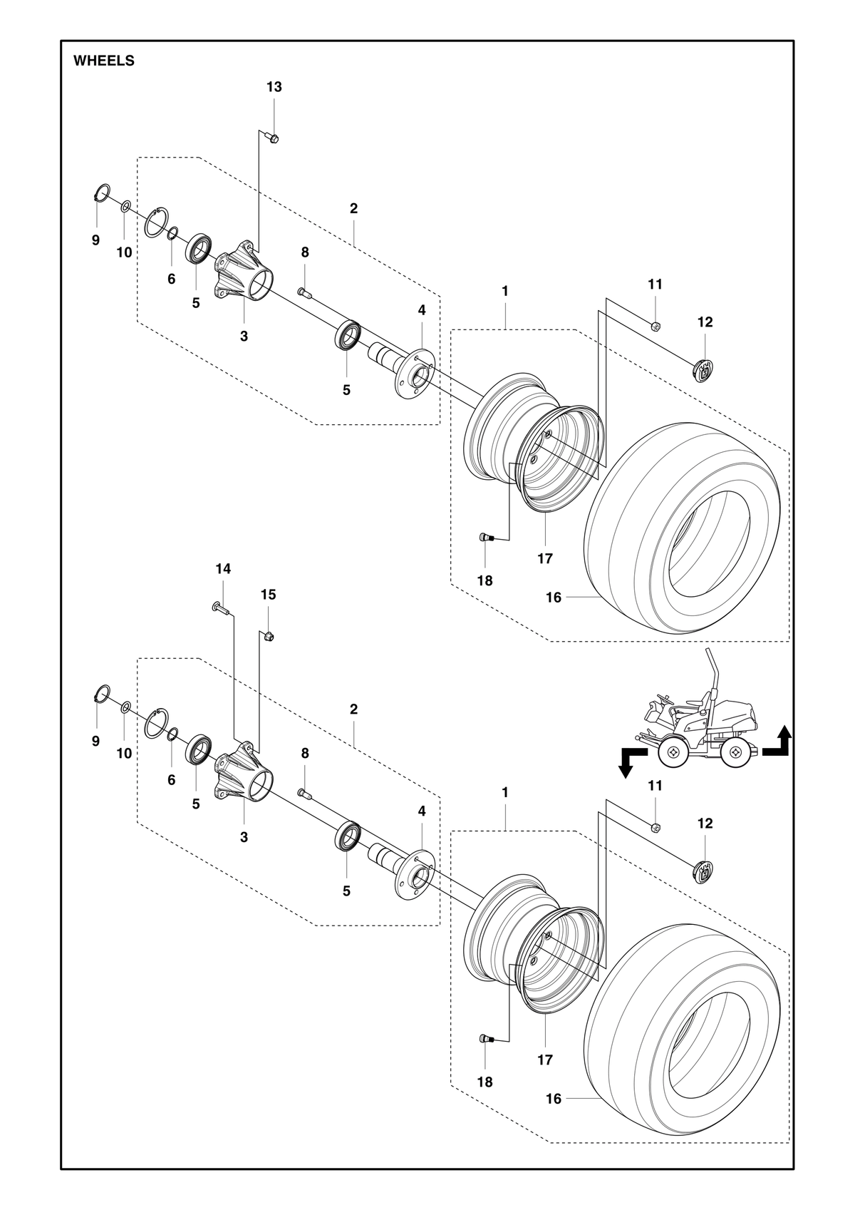 Husqvarna 575887301 onderdelentekening - positie 2