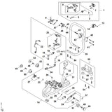 STIHL TB013580800 Slang, tank positie 15 technische tekening