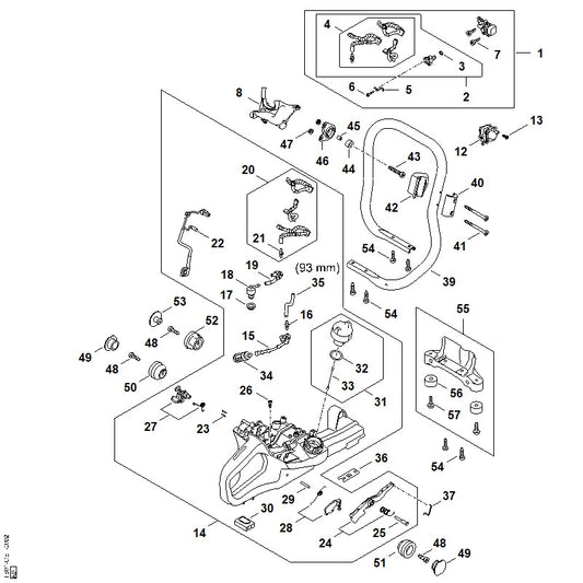 STIHL TB013502700 Benzineslang positie 4 technische tekening