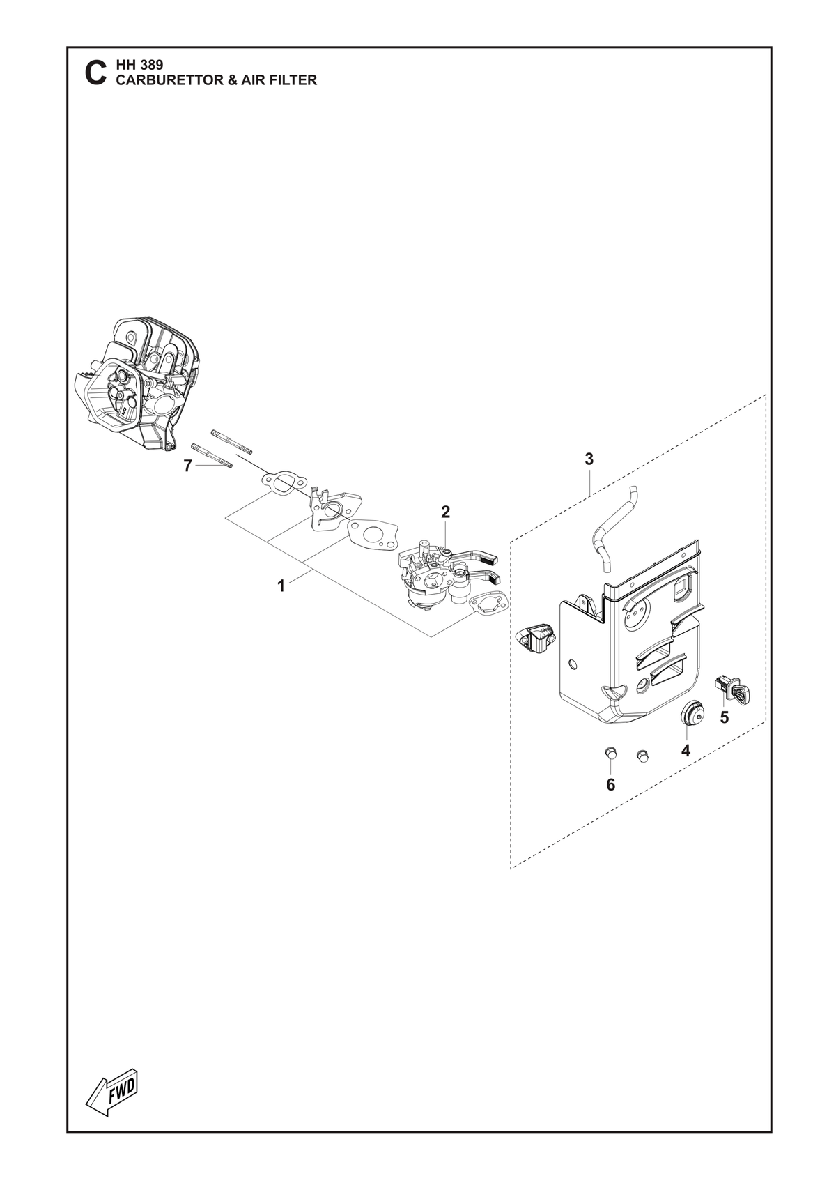 Husqvarna 531146896 onderdelentekening - positie 1
