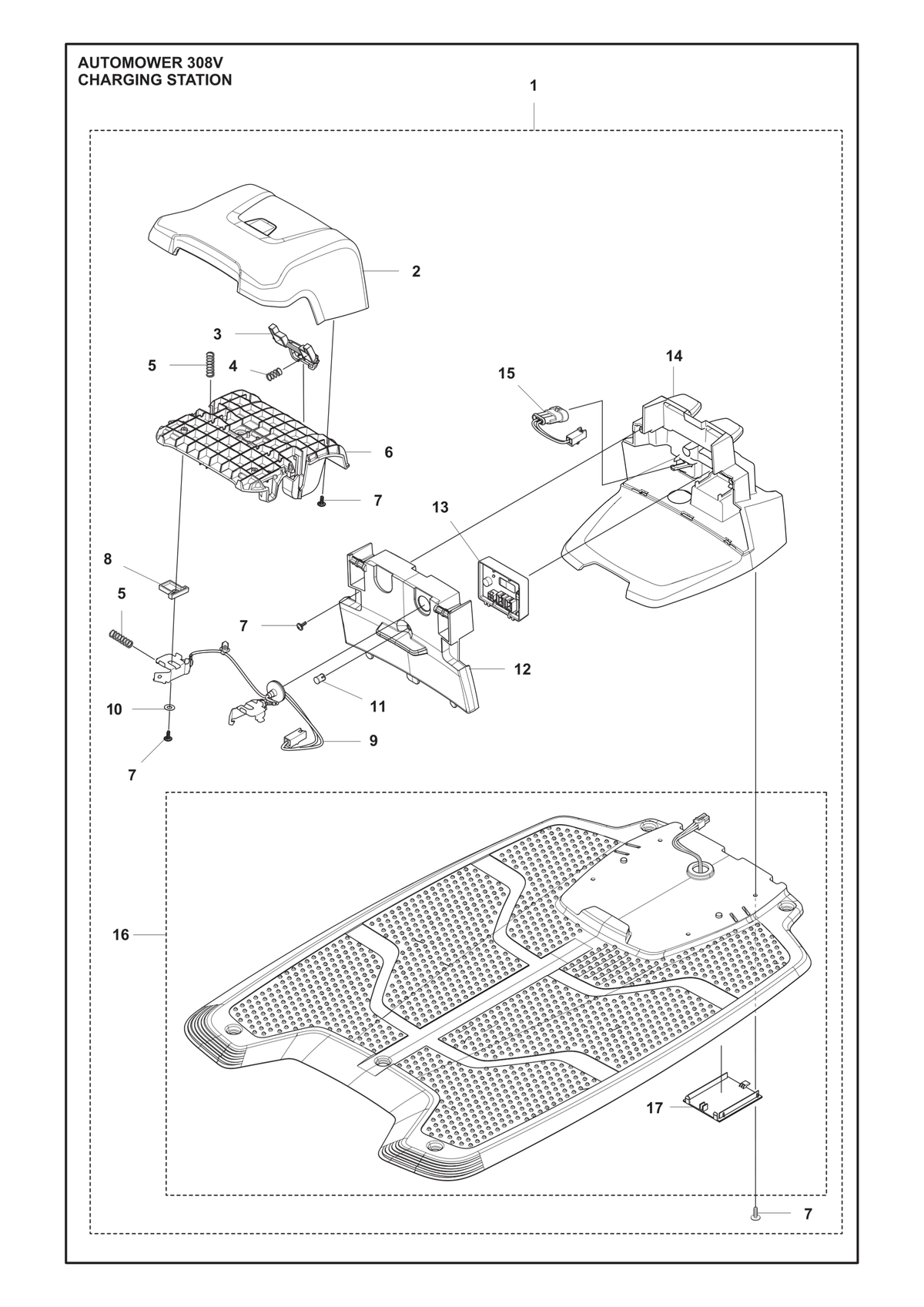 Husqvarna 734113741 onderdelentekening - positie 10