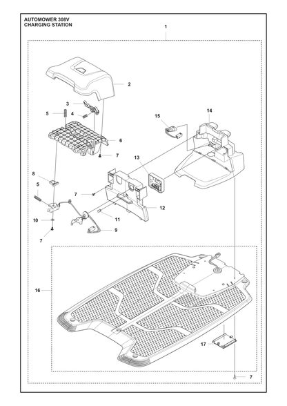 Husqvarna 734113741 onderdelentekening - positie 10