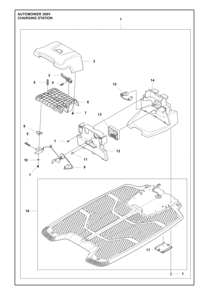 Husqvarna 585071102 onderdelentekening - positie 2