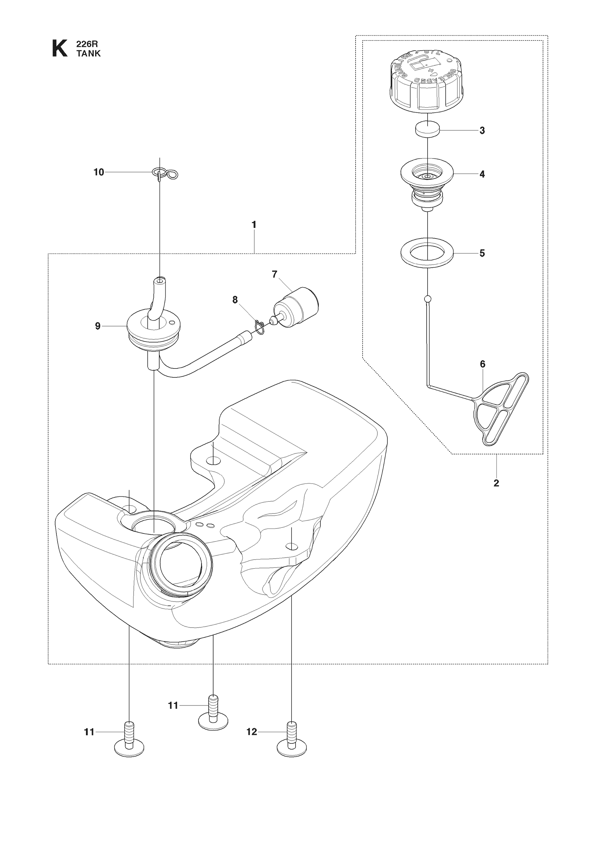 Husqvarna 506617201 onderdelentekening - positie 3