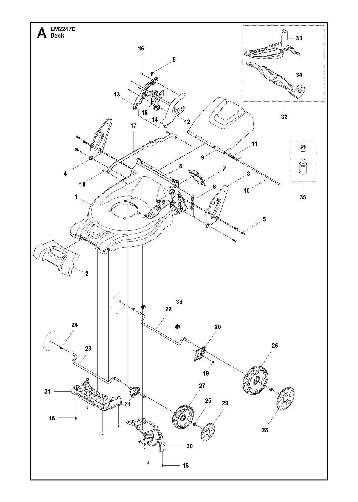 Husqvarna 587203802 onderdelentekening - positie 13