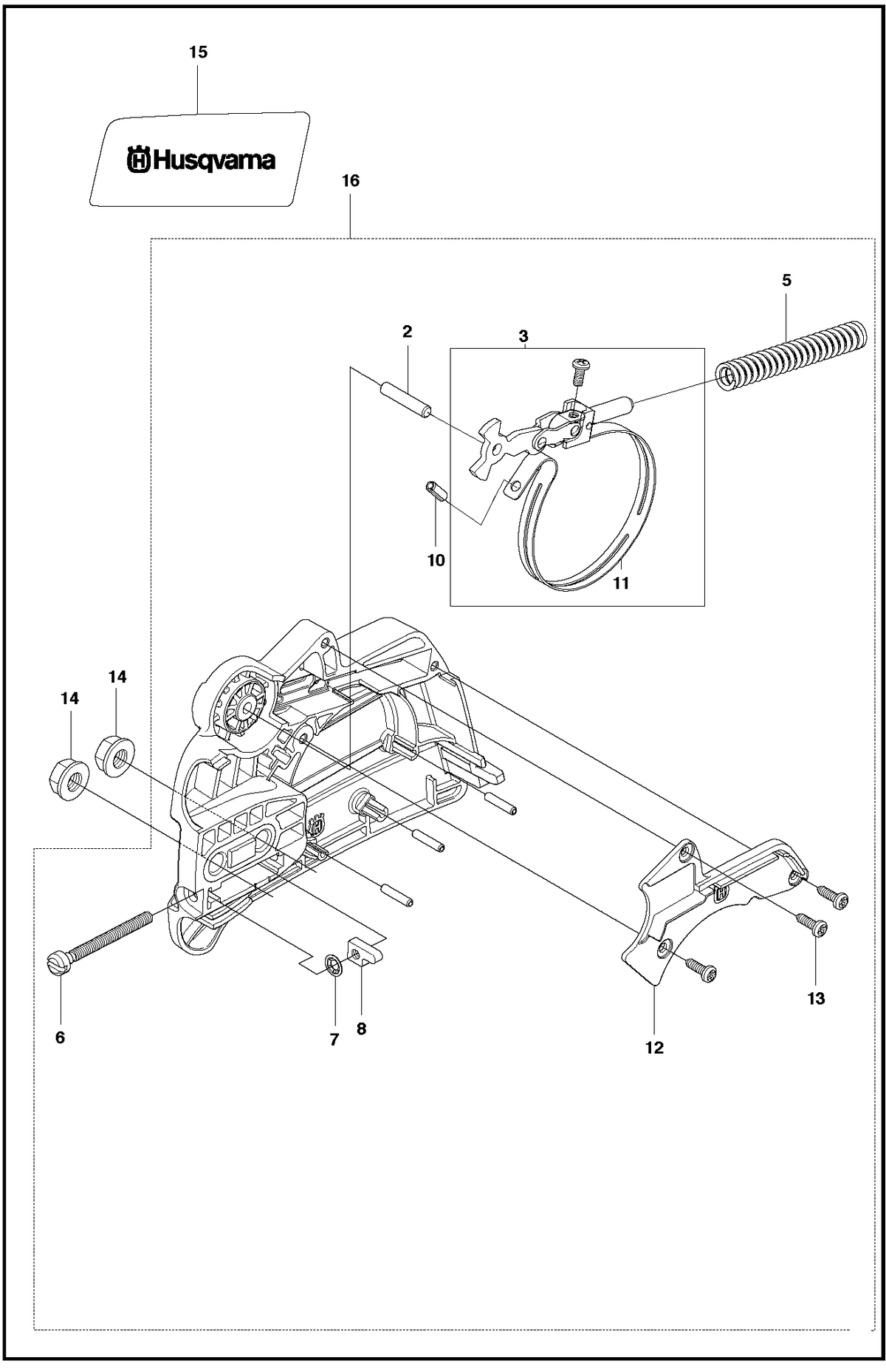 Husqvarna 530016110 onderdelentekening - positie 6